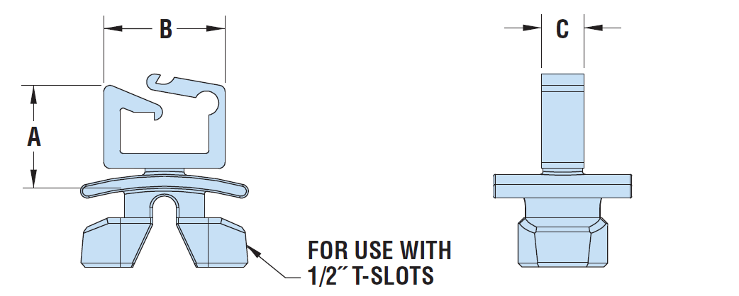 Heyco® Quarter-Turn Mount Wire Clips